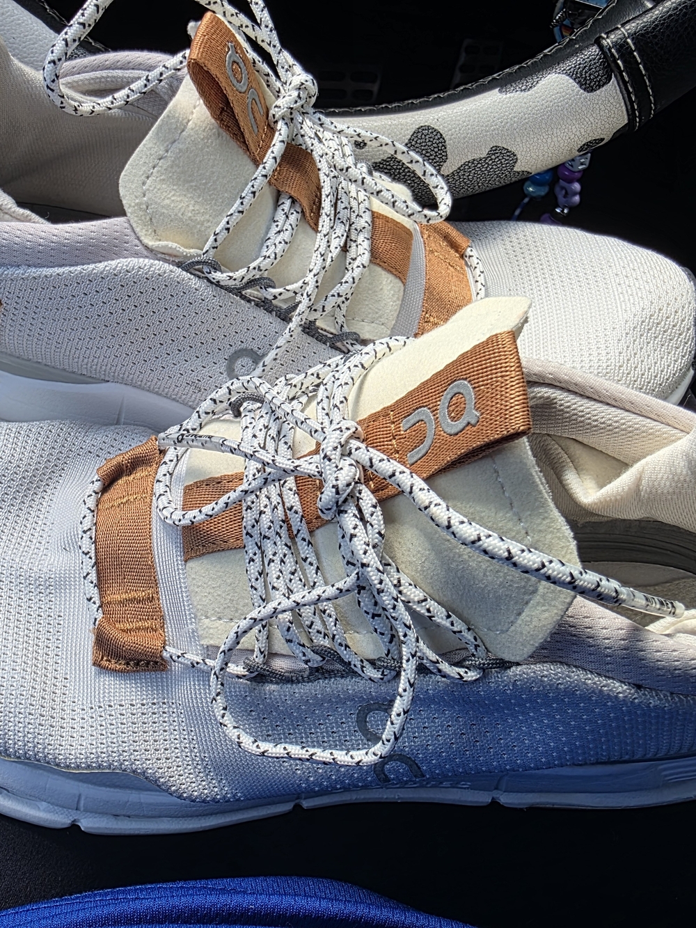 On Running Running Women's White Sneakers with Copper Accents
